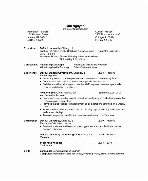 Best Computer Science Resume Lovely Puter Science Resume Template 8 Free Word Pdf Documents Download
