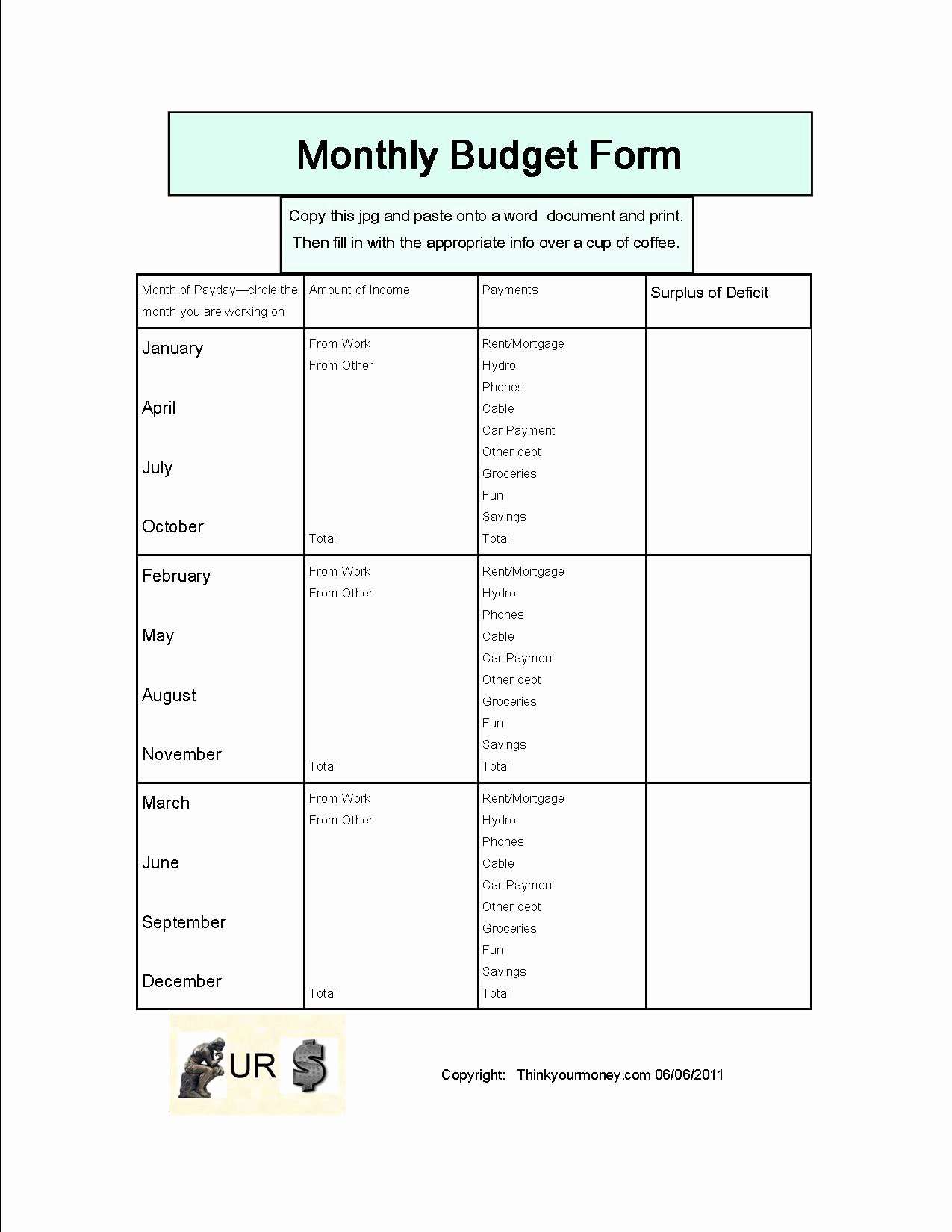 bi weekly expenses spreadsheet