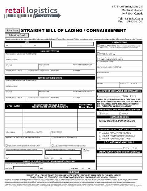 Bill Of Lading Excel Best Of 21 Free Bill Of Lading Template Word Excel formats