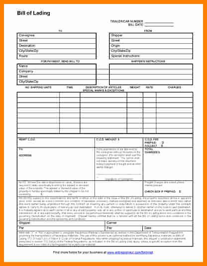 Bill Of Lading Template Word Luxury 9 Bill Of Lading Template for Word