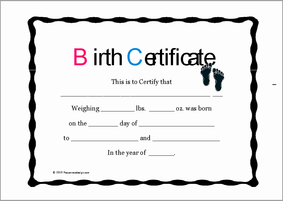 Birth Certificate Template Word Best Of 14 Free Birth Certificate Templates In Ms Word &amp; Pdf