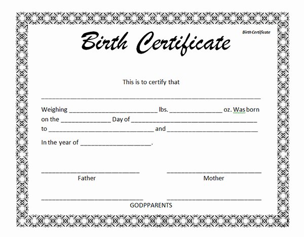 Birth Certificate Template Word Best Of Best S Of Birth Certificate Template Printable Blank Birth Certificate Template Free