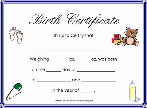 Birth Certificate Template Word Inspirational Pin On Birth Certificate