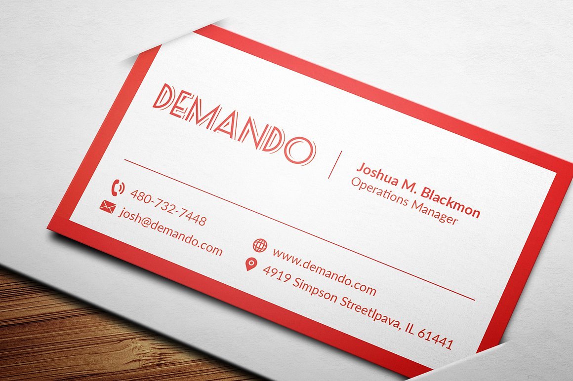 Black and Red Business Cards Inspirational Black and Red Business Card