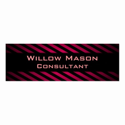 Black and Red Business Cards New Black and Red Striped Professional Business Card