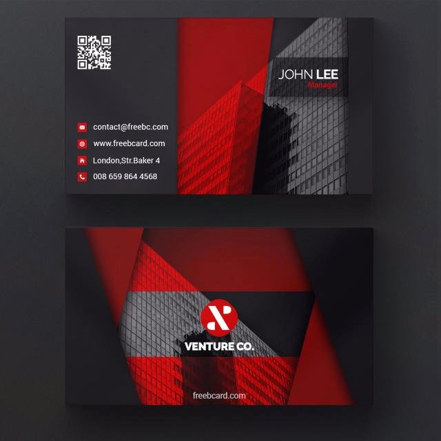 Black and Red Business Cards Unique Red and Black Corporate Business Card Template for Free Download On Tree