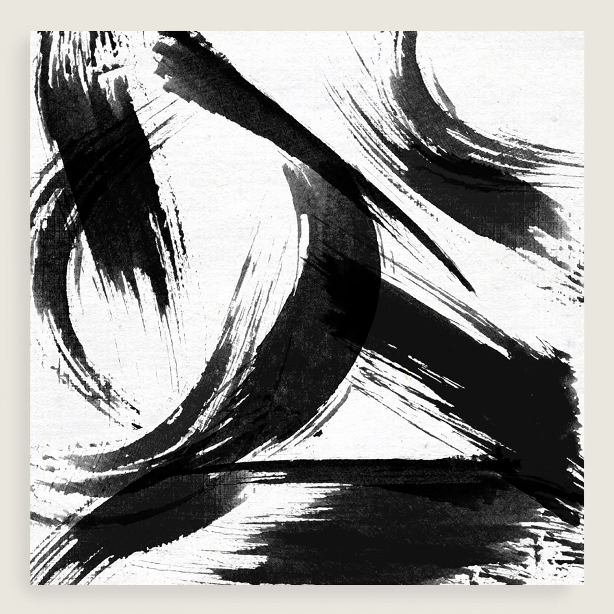 Black and White Abstract Painting New Black and White Abstract Canvas Wall Art