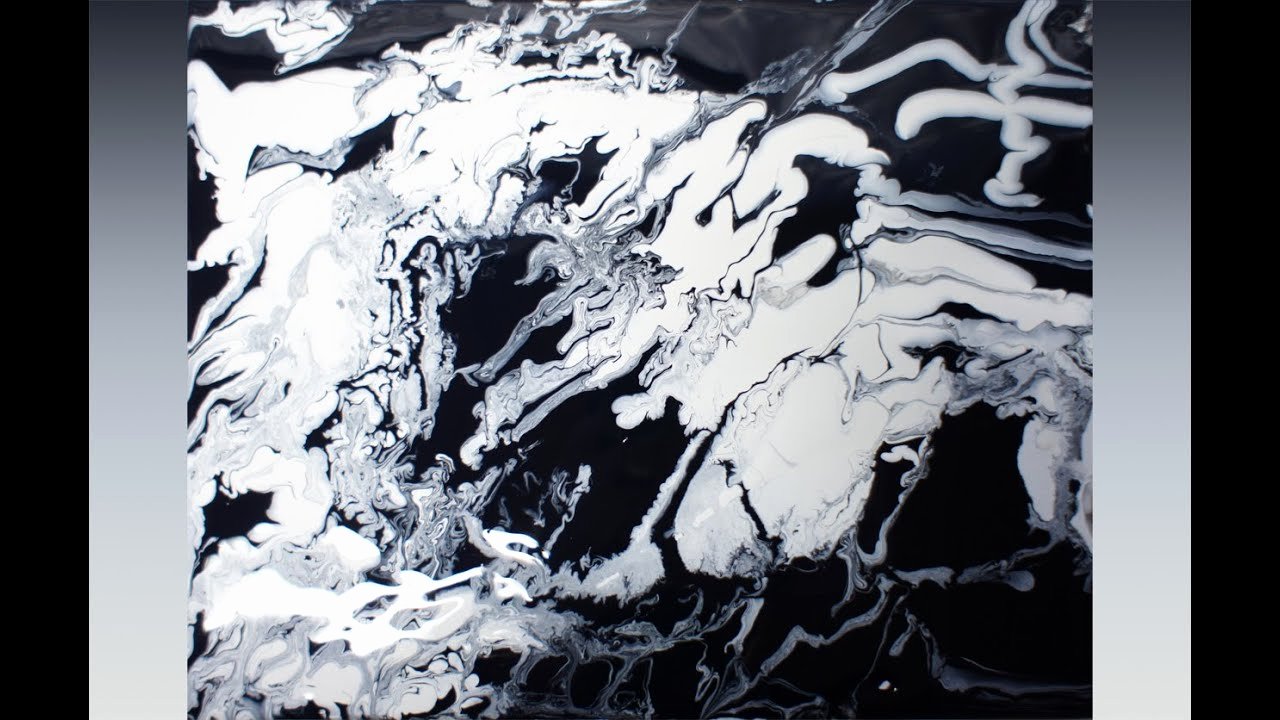 Black and White Abstract Paintings Fresh Abstract Art Painting Fluid Acrylic Painting by Brigitte