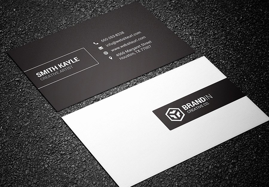 Black and White Business Cards Fresh Black &amp; White Business Card Bundle Graphic Pick
