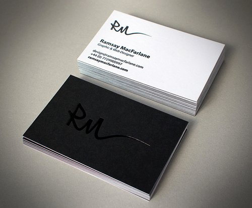 Black and White Business Cards Inspirational Black and White Business Cards Graphics Design