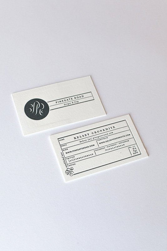 Black and White Business Cards Unique Kelsey S Modern Hand Lettered Black White Business Collateral