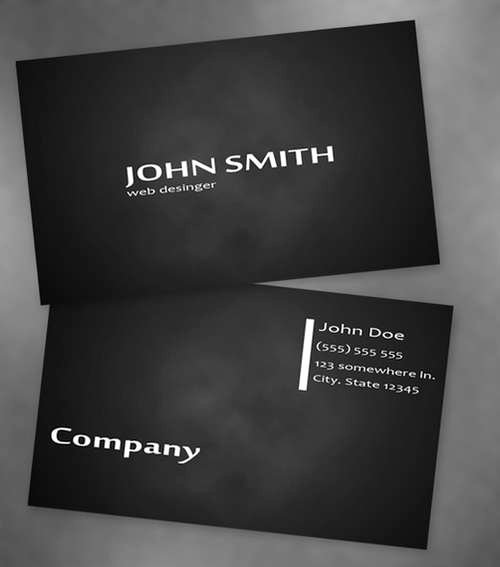Black Business Card Template Best Of 60 Absolutely Free Dark and Black Business Card Templates
