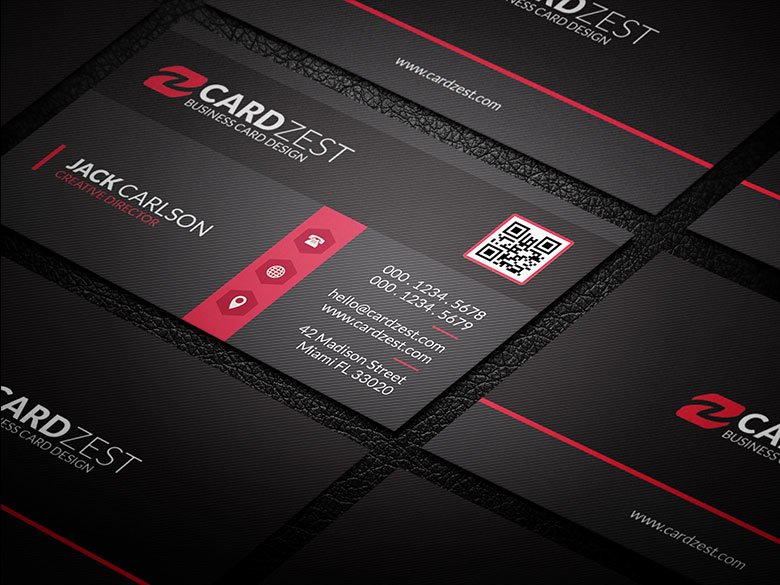 Black Business Card Template Inspirational Stylish Black &amp; Red Corporate Business Card Template Cardzest