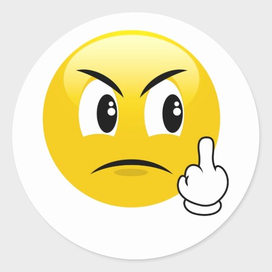 Black Middle Finger Emoji Unique Angry Middle Finger Emoji Stickers