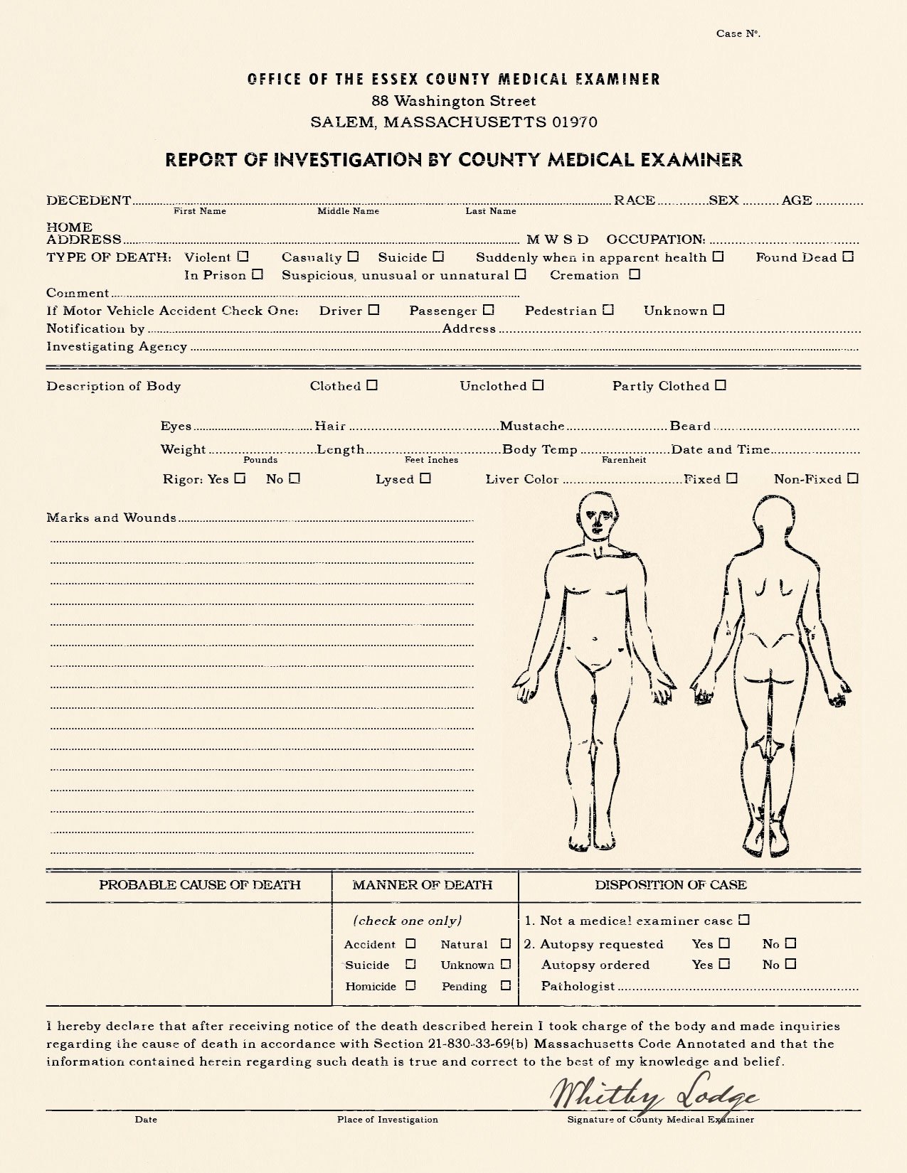 Blank Autopsy Report Template Awesome Realistic Blank Police Report Autopsy Report