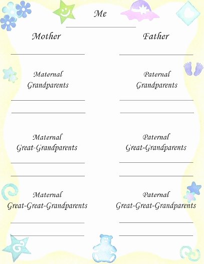 Blank Family Tree Book Lovely Free Printable Baby Book Pages