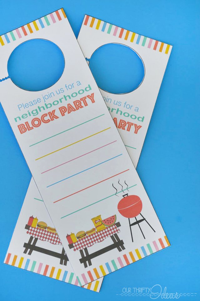 Block Party Flyer Template Free Elegant Neighborhood Block Party Invitation Free Printable Our Thrifty Ideas