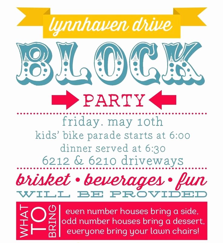 Block Party Flyer Template Lovely Best 25 Block Party Invites Ideas On Pinterest