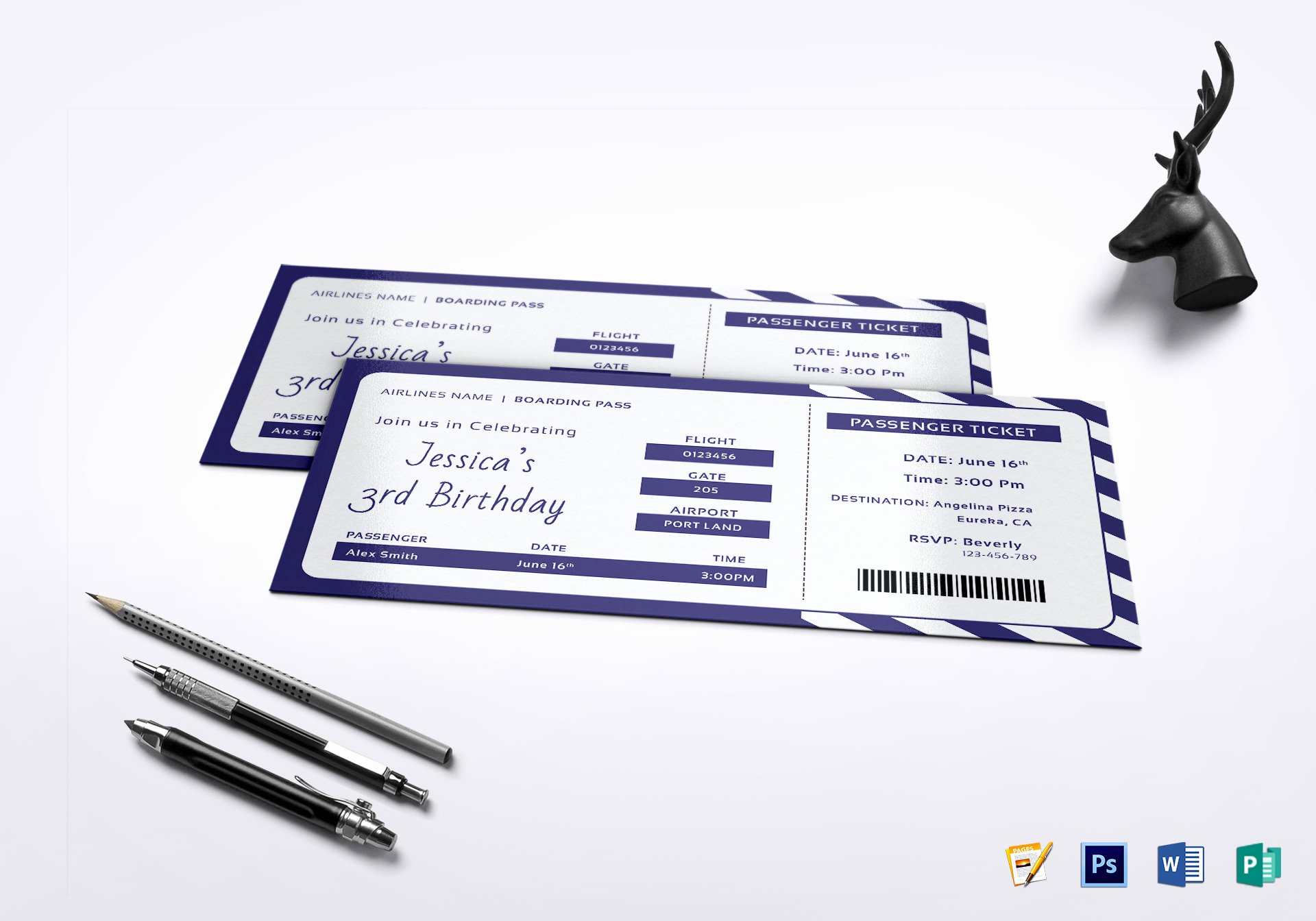 Boarding Pass Template Photoshop Best Of Birthday Boarding Pass Invitation Ticket Design Template