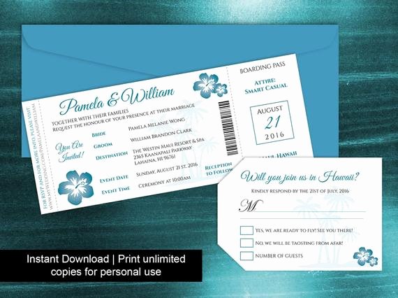 Boarding Pass Wedding Invitations Template Lovely Diy Printable Wedding Boarding Pass Luggage Tag Template