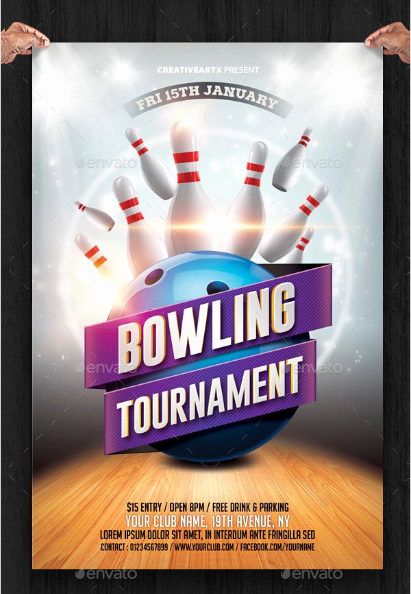 Bowling Flyer Template Free New 27 Bowling Flyer Templates Psd Ai Eps Vector format Download