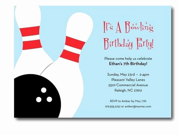 Bowling Invitation Template Free Awesome Bowling Birthday Party Invitation Printable