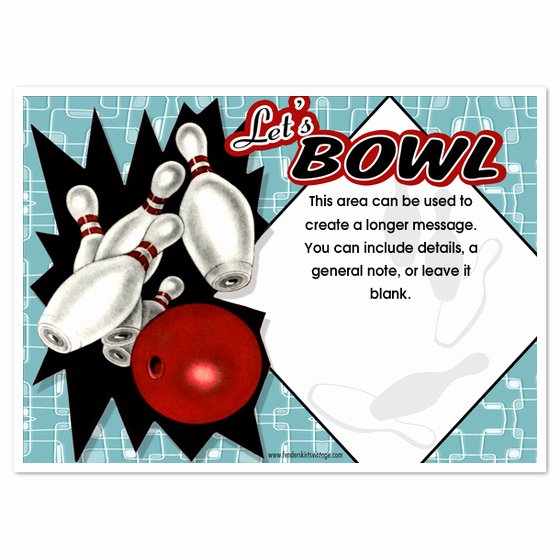 Bowling Invitation Template Free Elegant Retro Bowling Party Invitations Invitations &amp; Cards On Pingg