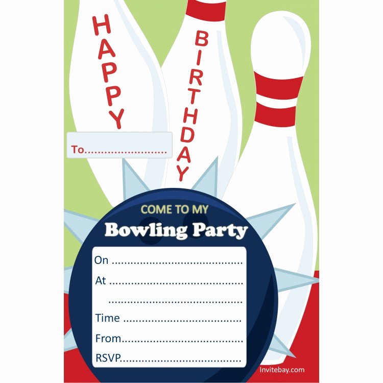 Bowling Party Invitation Template Free Beautiful Free Free Printable Bowling Birthday Invitations Download Free Clip Art Free Clip Art On