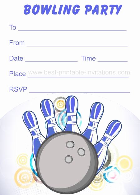 Bowling Party Invitations Free Inspirational Free Printable Bowling Invitations