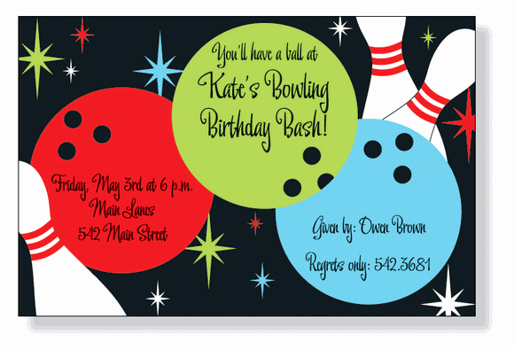 Bowling Party Invites Template Inspirational Rock N Bowl Party Invitations by Inviting Pany