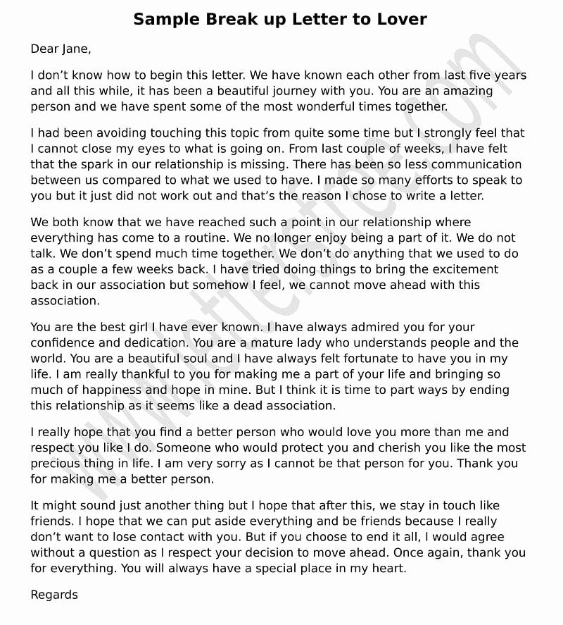 Break Up Letter to Boyfriend Inspirational Romantic Letter to Boyfriend Sample Love Letters Examples