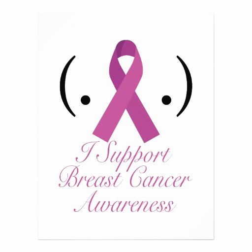 Breast Cancer Awareness Flyer Elegant I Support Breast Cancer Awareness Flyer