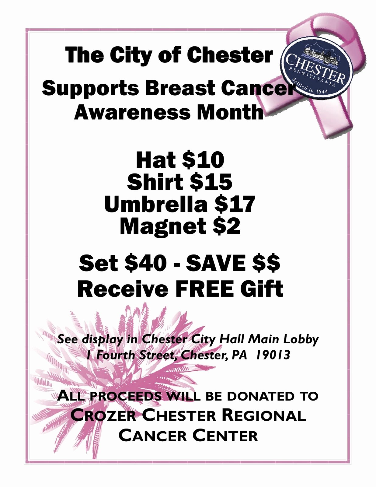 Breast Cancer Awareness Flyer Luxury the Chester City Blog October 2010