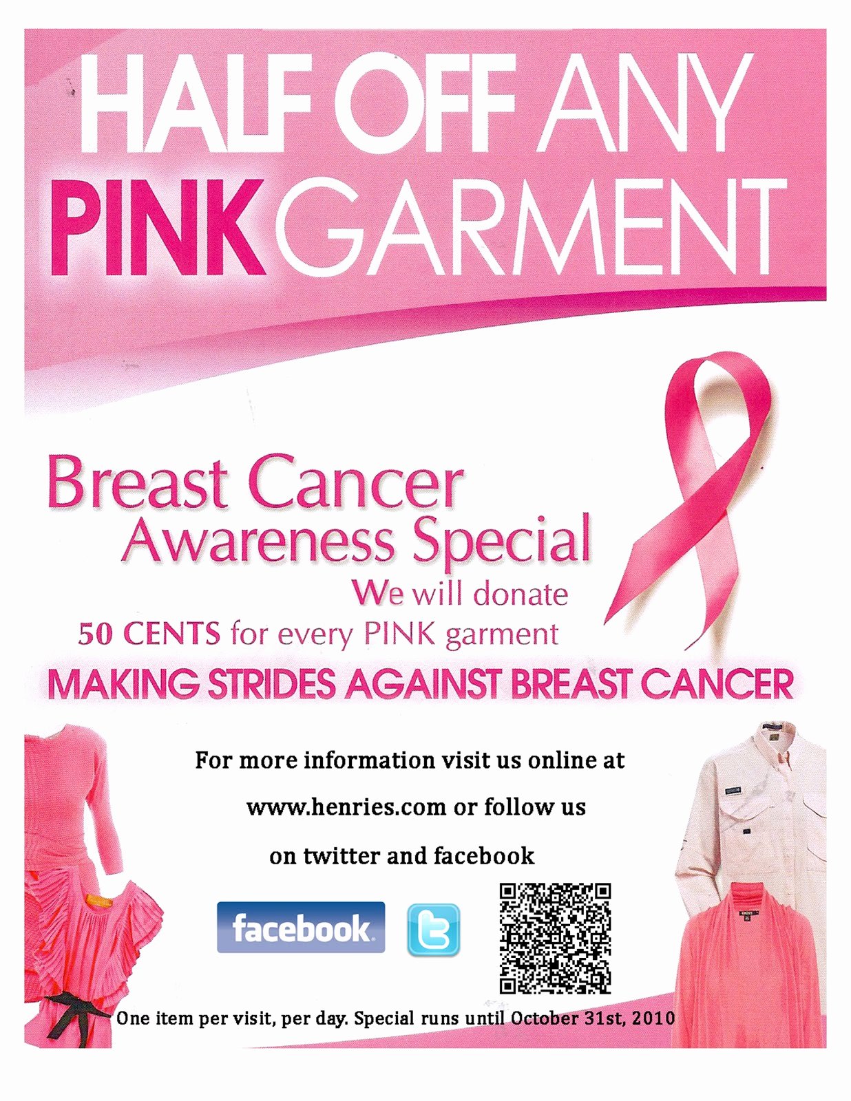 Breast Cancer Awareness Flyer Unique Henries
