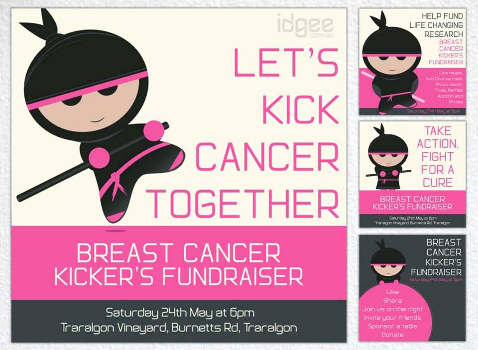 Breast Cancer Fundraiser Flyer Awesome A5 Flyer Design Traralgon