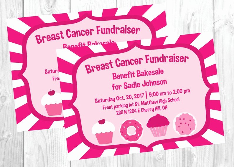 Breast Cancer Fundraiser Flyer Beautiful Bake Sale Flyer Breast Cancer Fundraiser Race for the