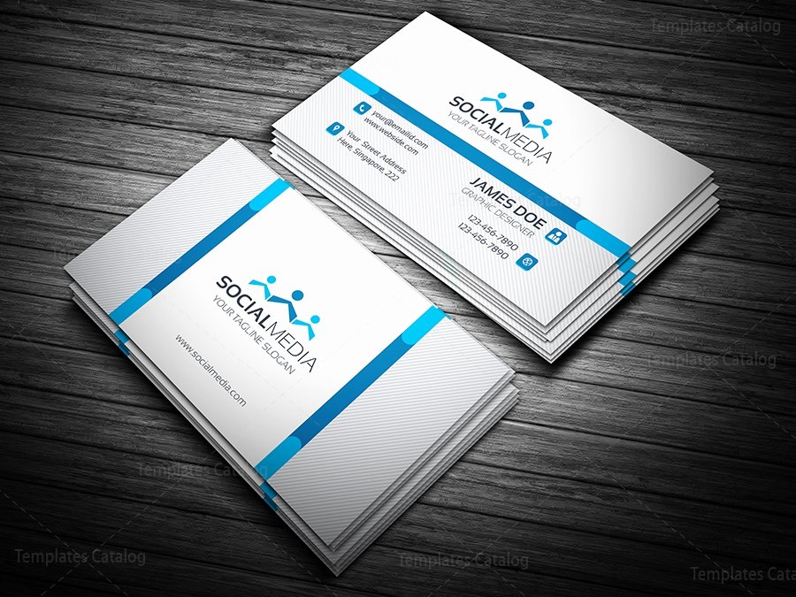 Business Card social Media Inspirational social Media Business Card Template Template Catalog
