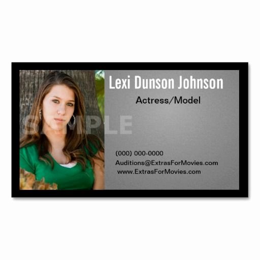 Business Cards for Actors Best Of Headshot Business Card Models or Actors