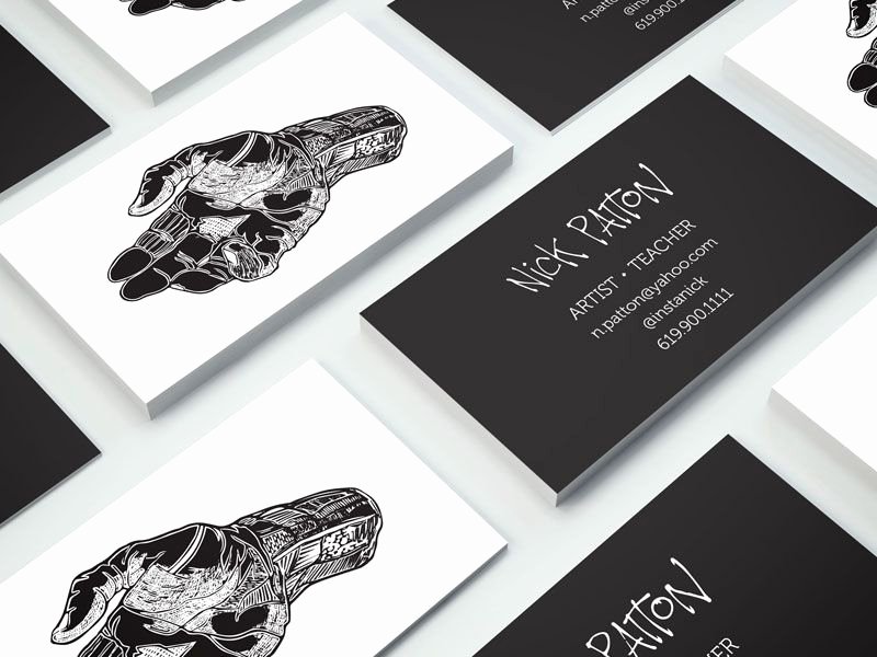 Business Cards for Artists Awesome Artist Business Cards Stationary