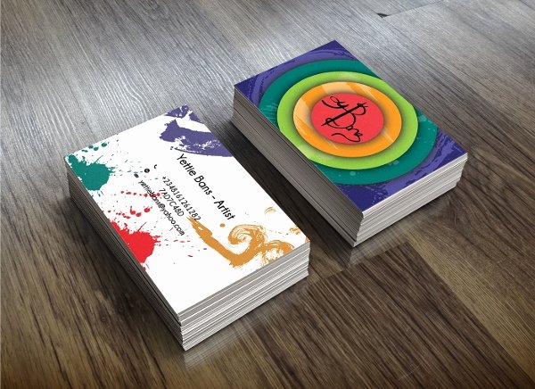 Business Cards for Artists Elegant 23 Artistic Business Card Templates In Word Psd Apple Pages