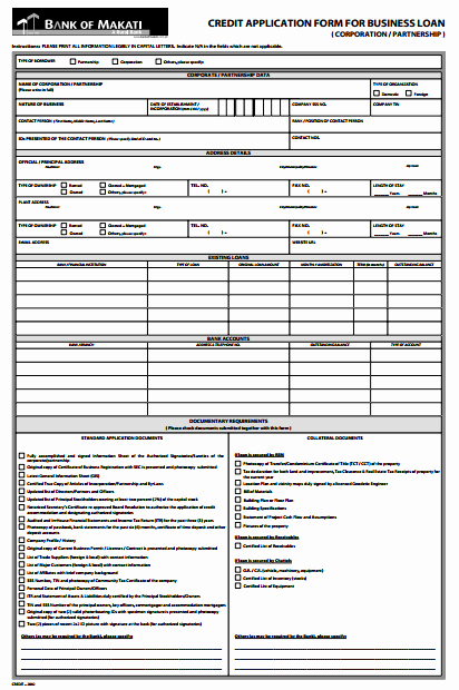 Business Credit Application Pdf Best Of 9 Business Loan Application form Templates Pdf