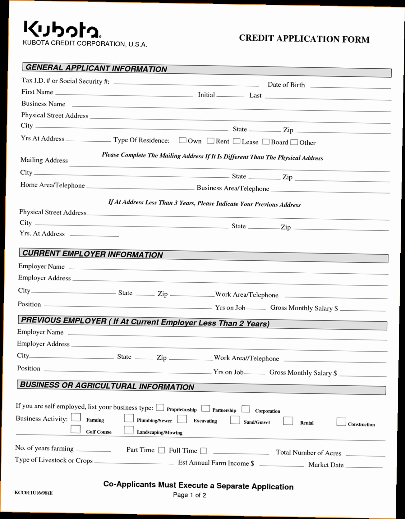 Business Credit Application Pdf Lovely Business Credit Application form Pdf