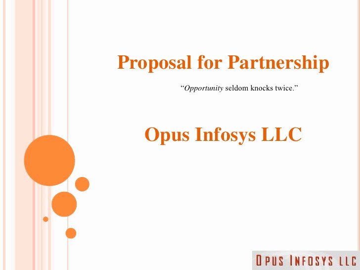 Business Partnership Proposal Sample Luxury Partnership Proposal