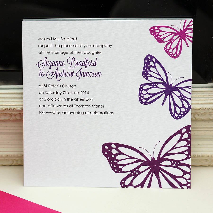 Butterfly Invitations Templates Free Inspirational butterfly Wedding Invitation by Gooseberrymoon