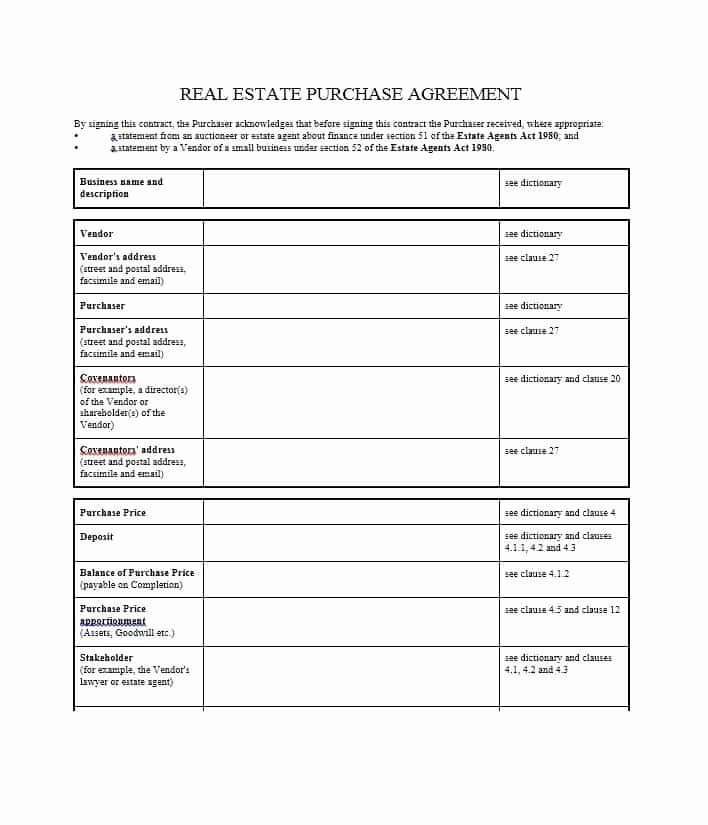 Buyout Agreement Template Free Lovely 37 Simple Purchase Agreement Templates [real Estate Business]