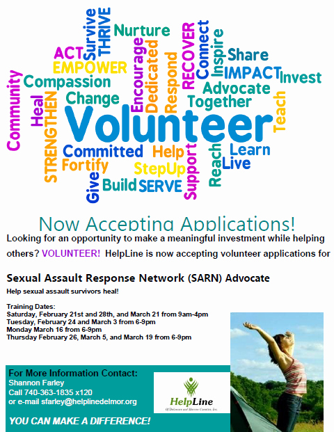 Call for Volunteers Template Awesome Helpline Volunteers Needed for February 2015 Training