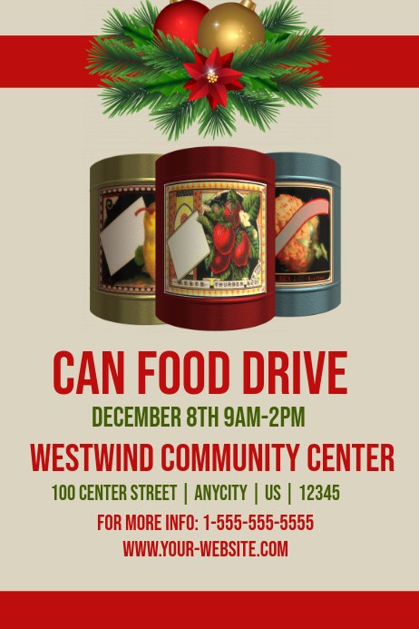 Canned Food Drive Flyer Template Elegant Cn Food Drive Template