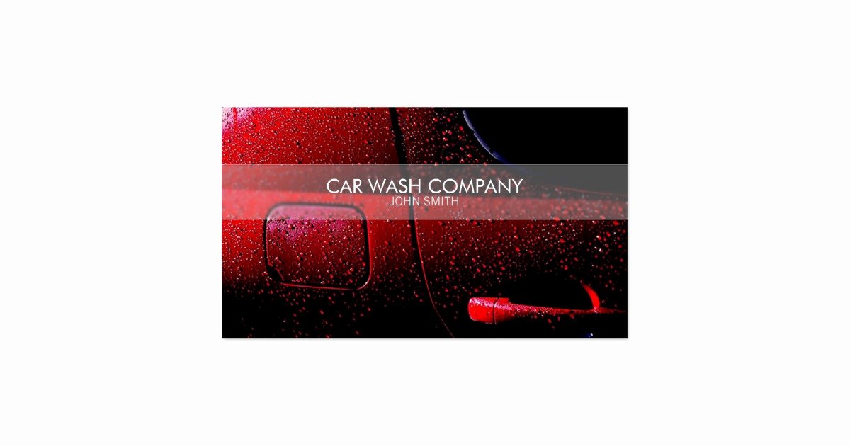 Car Detailing Business Cards Awesome Stylish Car Wash Business Card