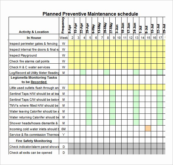 Car Maintenance Schedule Template Luxury Vehicle Maintenance Schedule Template Excel
