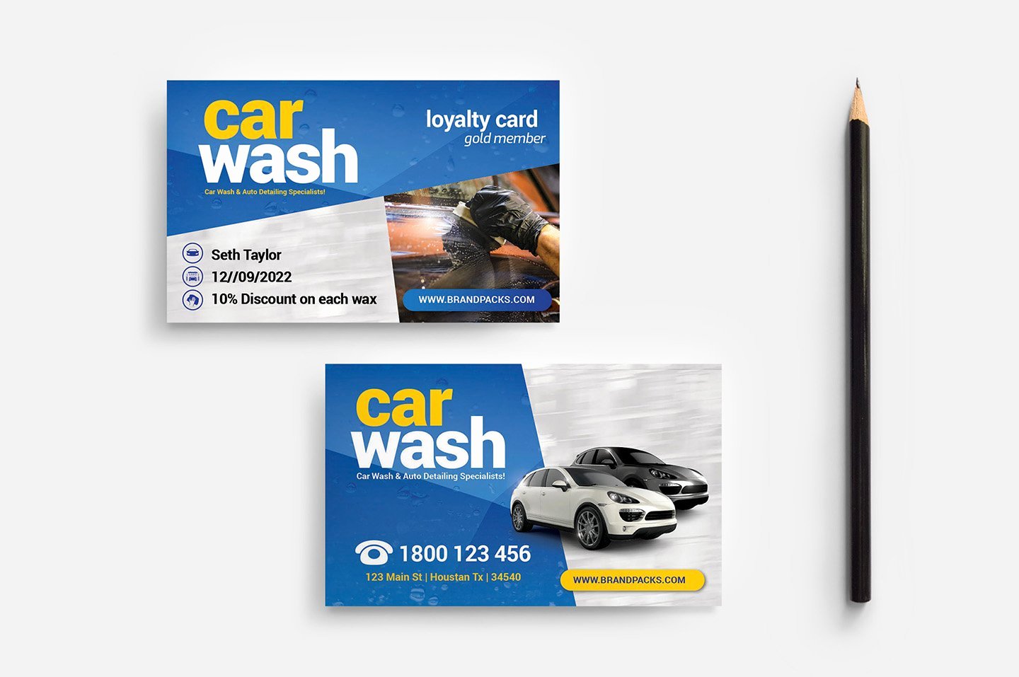 Car Wash Business Cards Inspirational Car Wash Business Card Template Business Card Templates Creative Market